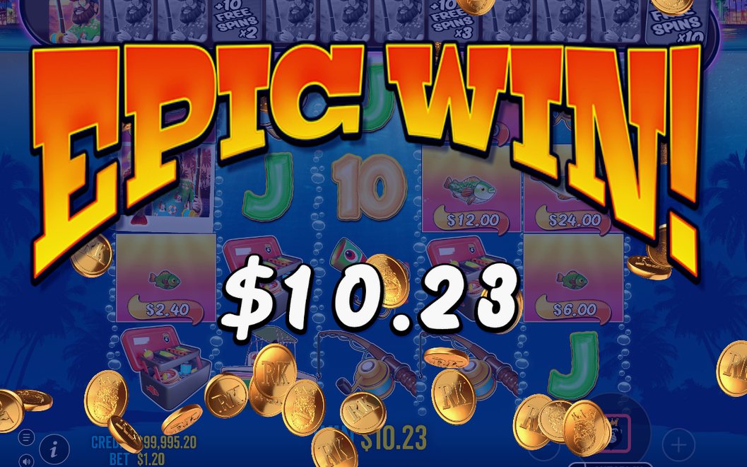 Free spins-läge med Wild-fiskaren och Money Collect